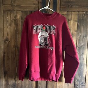 Vintage Rose Bowl Crewneck Sweater